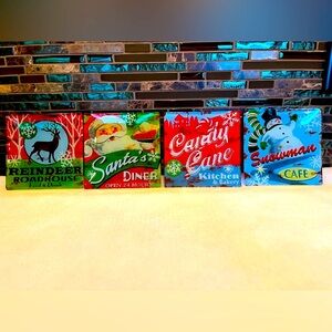 Prima Design Christmas Appetizer/Dessert Plates, Jennifer Brinley Designs